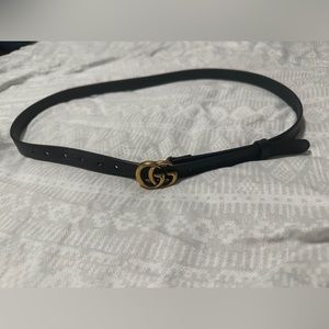 Gucci Double G Buckle Calfskin Belt